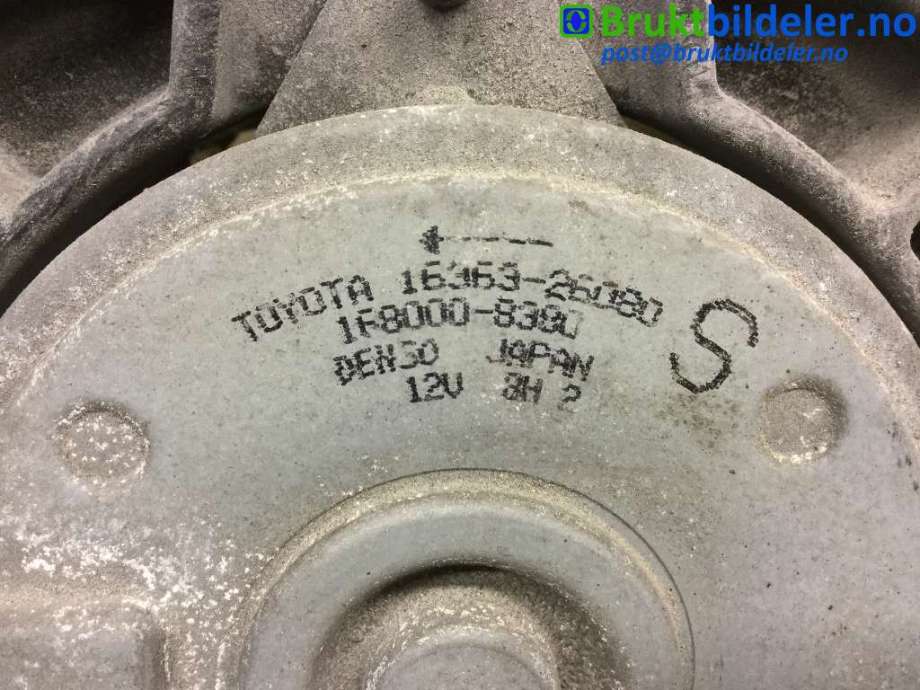 Kjølevifte til Toyota RAV4 2006-2009 (Type III, Fase 1)  (TOYOTA|16363-28170|422750-1372|16363-26080)