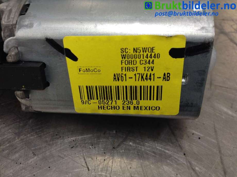 Viskermotor bakrute til Ford C-Max 2010-2015 (Type II, Fase 1)  (FORD|AV61-17K441-AB|W000014440|)