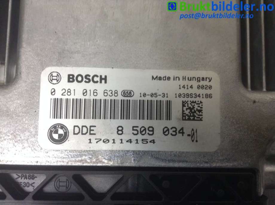 Styreenhet motor til BMW 5-Serie 2003-2010 (E60/E61) (E60/E61) (BMW|8 509 034-01|0 281 016 638|)