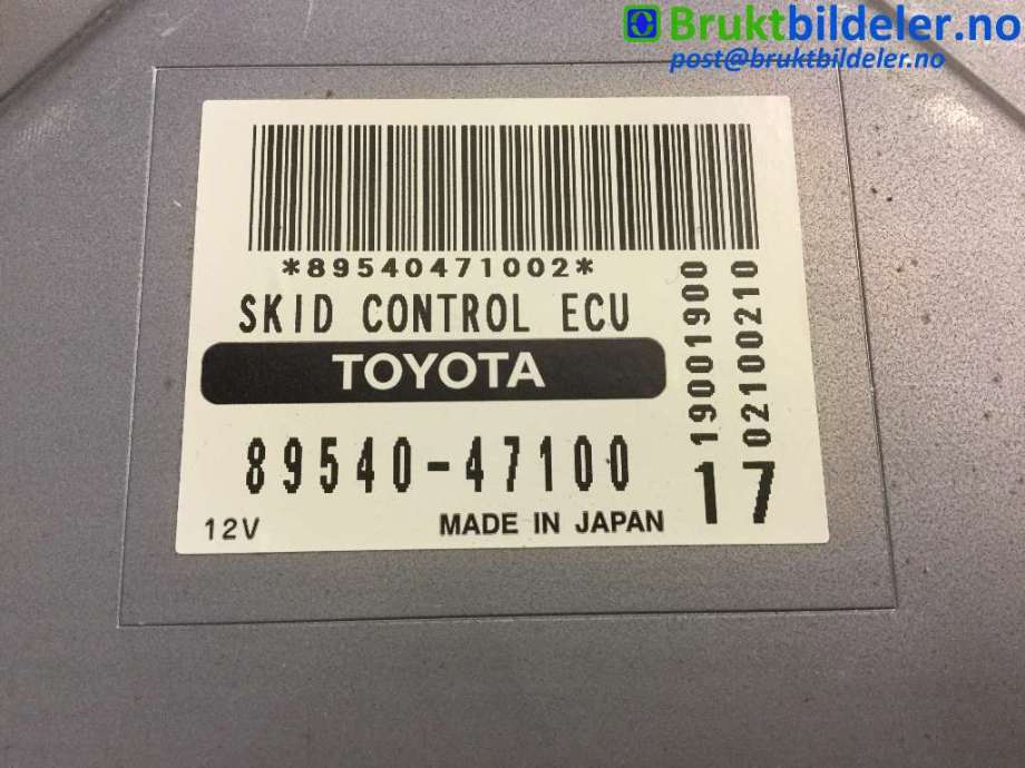 Styreenhet antispinn til Toyota Prius 2004-2009 (Type II) (COMBI) (COMBI) (TOYOTA|89540-47100|)