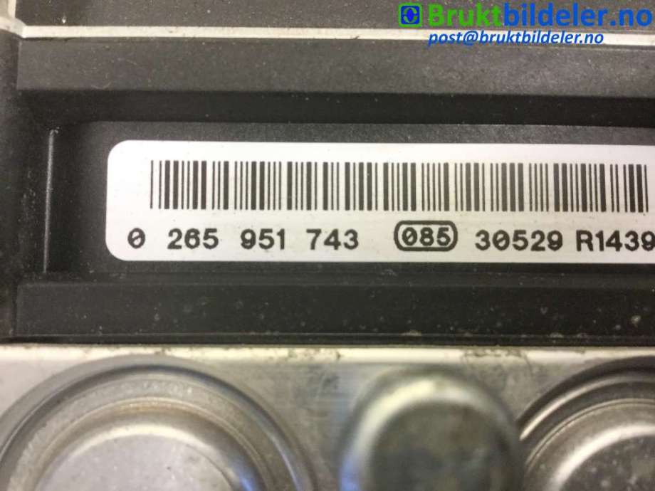 ABS sentral til Nissan Qashqai 2010-2014 (Type I, Fase 2) (NISSAN|47660BR00C|0 265 251 854|0 265 951 743)