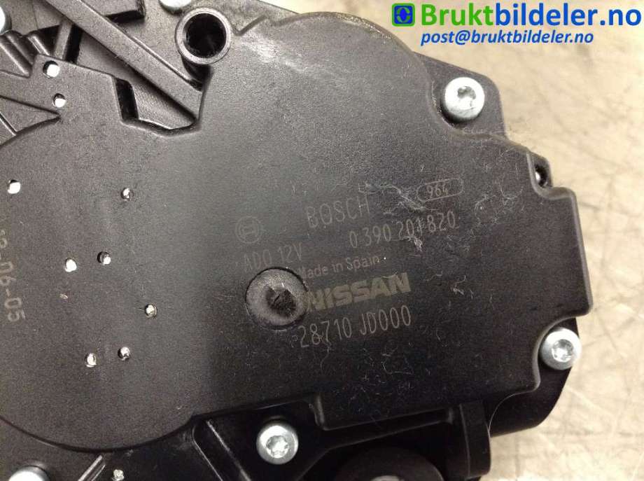 Viskermotor bakrute til Nissan Qashqai 2010-2014 (Type I, Fase 2) (NISSAN|28710JD000|0 390 201 820|)