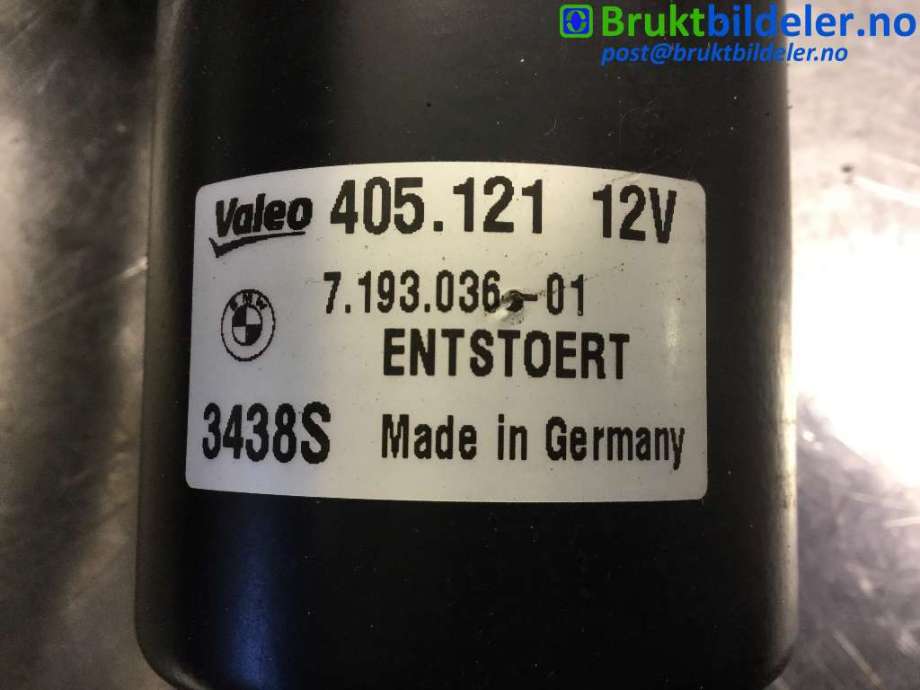 Viskermotor frontrute til BMW 1-Serie 2004-2011 (E81/E82/E87/E88) (E81/E82/E87/E88) (BMW|7 193 036-01|405121|)