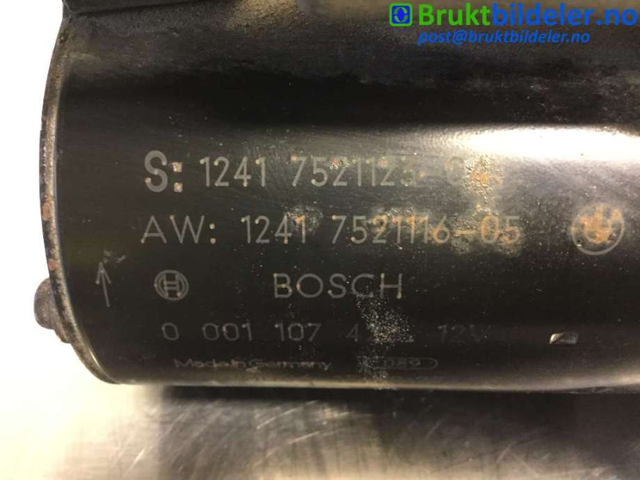 Starter til BMW 1-Serie 2004-2011 (E81/E82/E87/E88) (E81/E82/E87/E88) (BMW|1241 7 521 123|0 001 107 424|)