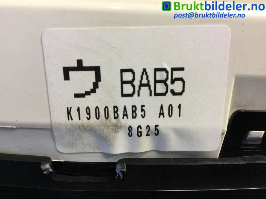 Varmeapparat betjening til Mazda 3 2006-2009 (Type I, Fase 2)  (MAZDA|K1900BAB5|)