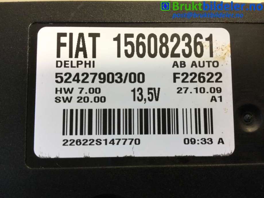 Varmeapparat betjening til Alfa Romeo 159 2005-2011  (ALFA ROMEO|156802361|52427903/00|)