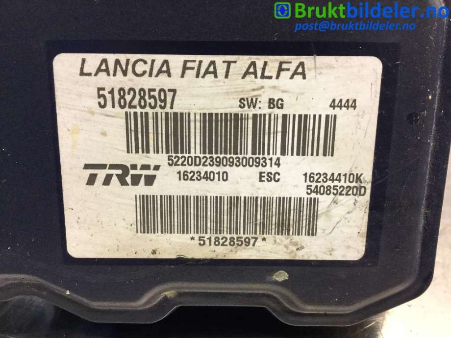 ABS sentral til Alfa Romeo 159 2005-2011  (ALFA ROMEO|51828597|16234010|)