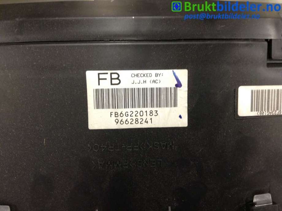 Instrumentpanel til Chevrolet Captiva 2006-2010 (Fase 1)  (CHEVROLET (KR)|96628241|FB6G220183|)