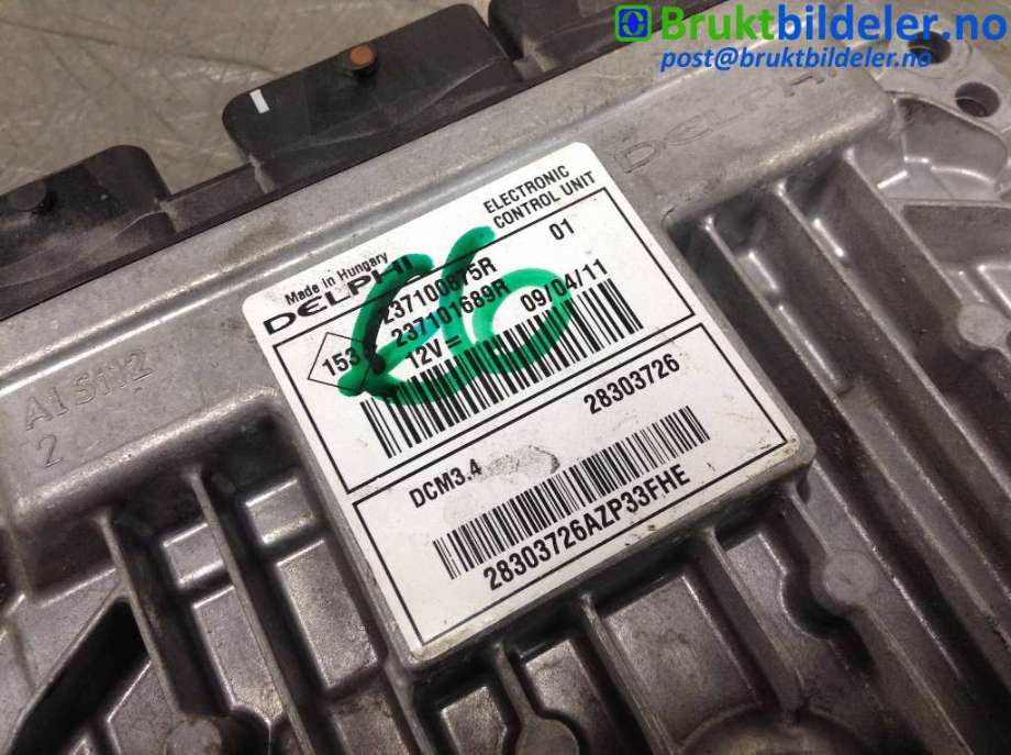 Styreenhet motor til Nissan Note 2006-2013 (Type I)  (NISSAN||237100875R)