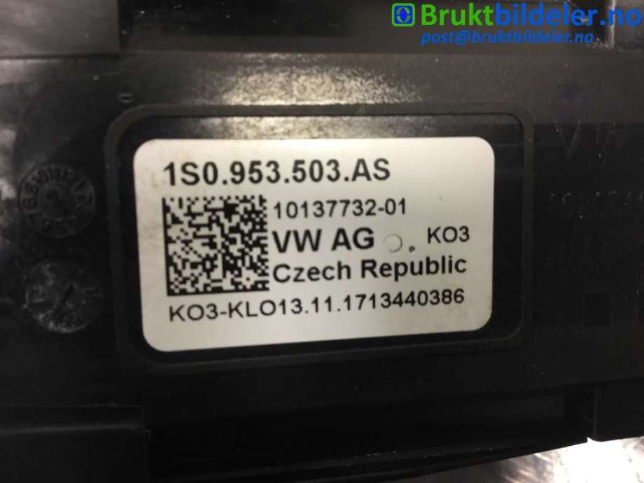 Bryter combi til VW E-Up 2013-2019  (VOLKSWAGEN|1S0 953 503 AS|10137732-01|)
