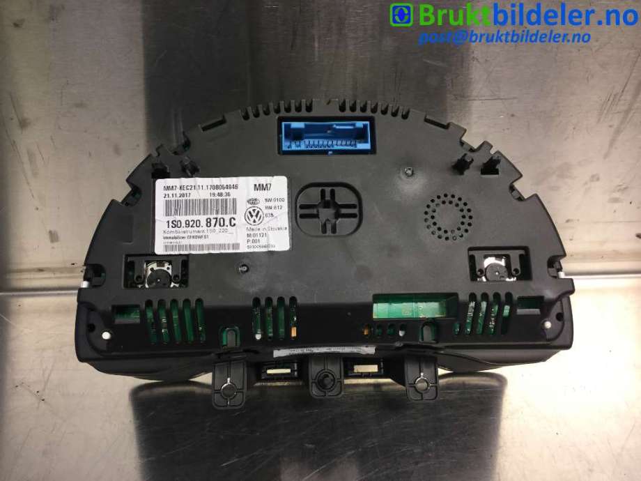 Instrumentpanel til VW E-Up 2013-2019  (VOLKSWAGEN|1S0 920 870 C|)
