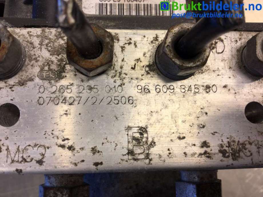 ABS sentral til Citroën C4, Picasso 2006-2013 (Type I)  (CITROEN|96 641 487 80|0 265 235 010|96 609 345 80)