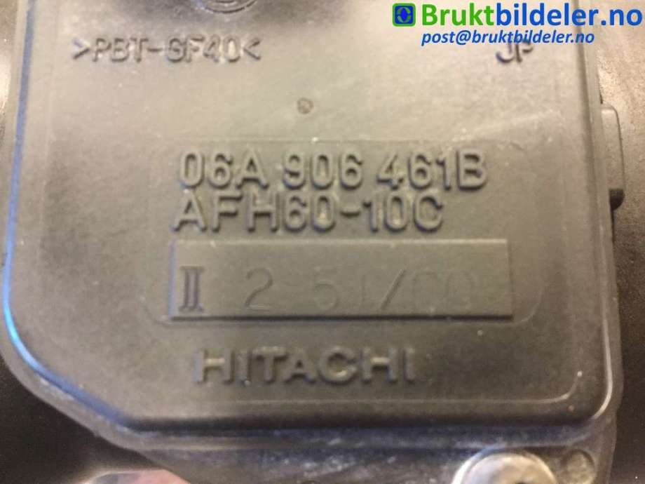 Luftmengde/luftmassemåler til Audi A3 1996-2003 (Type I)  (AUDI|1J0 129 574 C||06A 906 461 B)