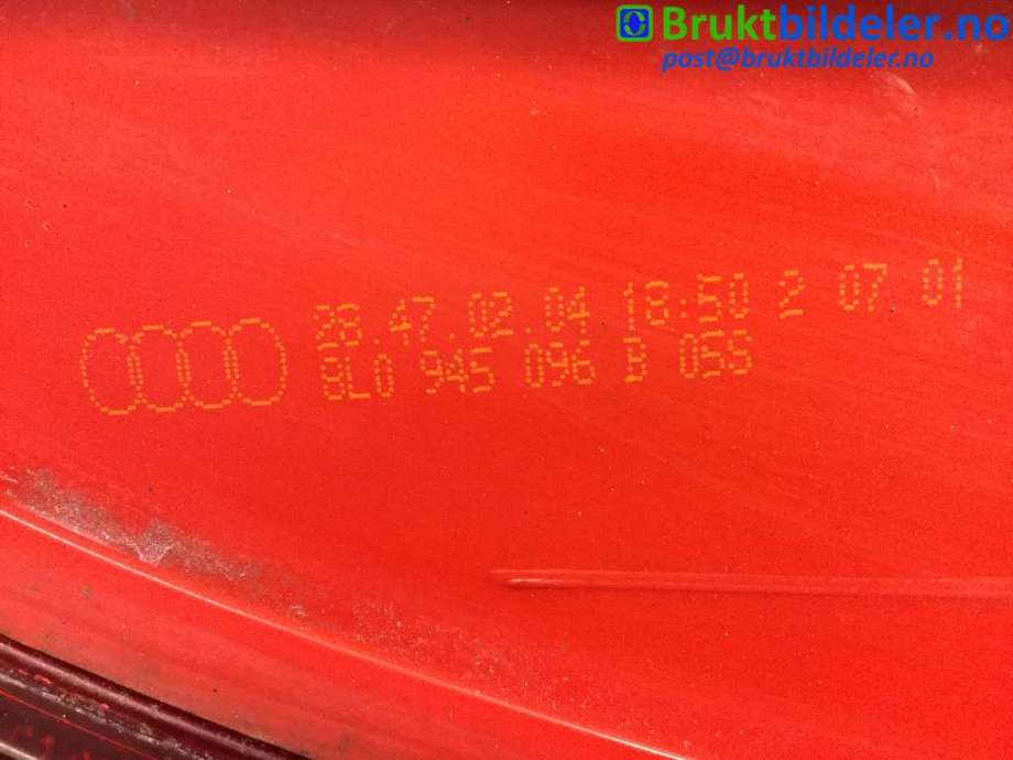 Baklykt høyre til Audi A3 1996-2003 (Type I)  (AUDI|8L0 945 096 C|)