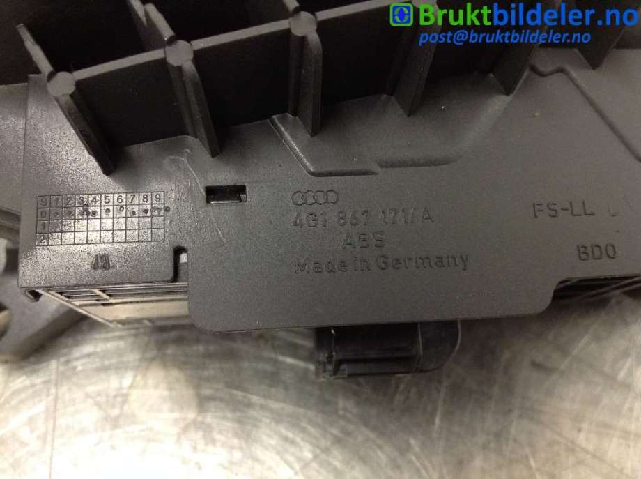 Bryter ruteheis til Audi A6, Allroad 2015-2019 (Type III, Fase 2) (C7) (C7) (AUDI|4G1 867 171 A|)