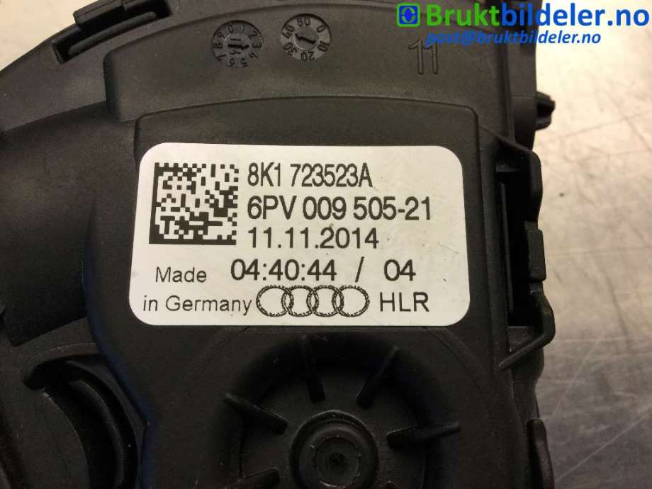 Pedal gass til Audi A6, Allroad 2015-2019 (Type III, Fase 2) (C7) (C7) (AUDI|8K1 723 523 A|6PV 009 505-21|)
