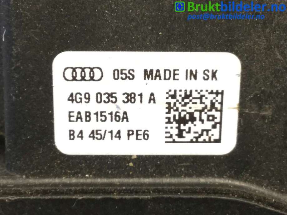 Bilstereo diverse til Audi A6, Allroad 2015-2019 (Type III, Fase 2) (C7) (C7) (AUDI|4G9 035 381 A|)