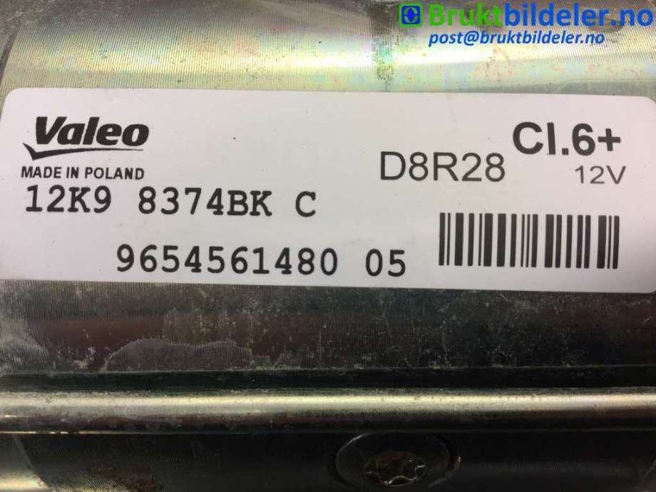 Starter diesel til Peugeot 5008 2017-->> (Type II)  (PEUGEOT|96 545 614 80|8374BK C|)