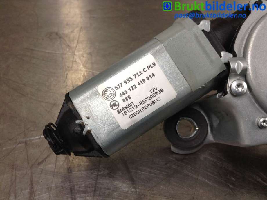 Viskermotor bakrute til Škoda Fabia 2010-2014 (Type II, Fase 2)  (SKODA|5J7 955 711 C|)