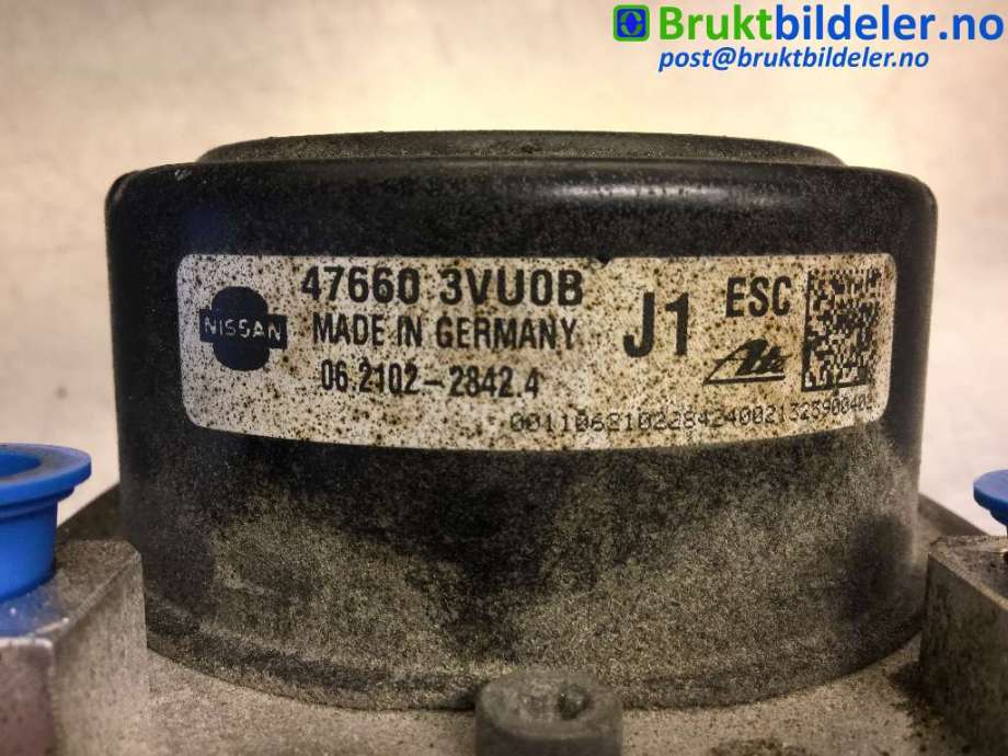 ABS sentral til Nissan Note 2013-2017 (Type II)  (NISSAN|47660 3VU0B|06.2102-2842.4|)