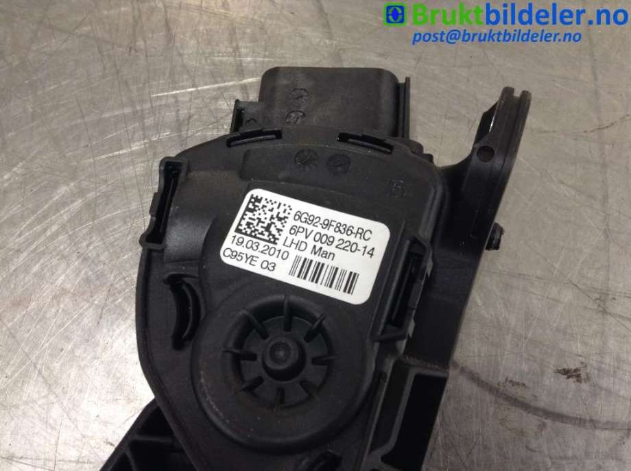 Pedal gass til Ford Mondeo 2007-2010 (Type IV, Fase 1)  (FORD|6G92-9F836-RC|6PV 009 220-14|)