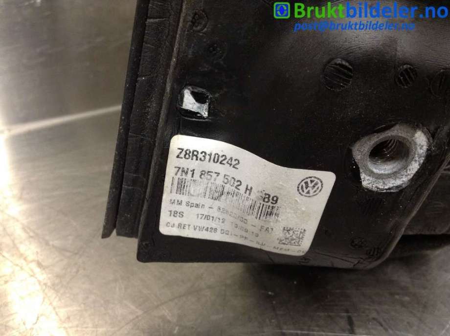 Speil høyre til VW Sharan 2010-->> (Type II)  (VOLKSWAGEN|7N1 857 508 E|)