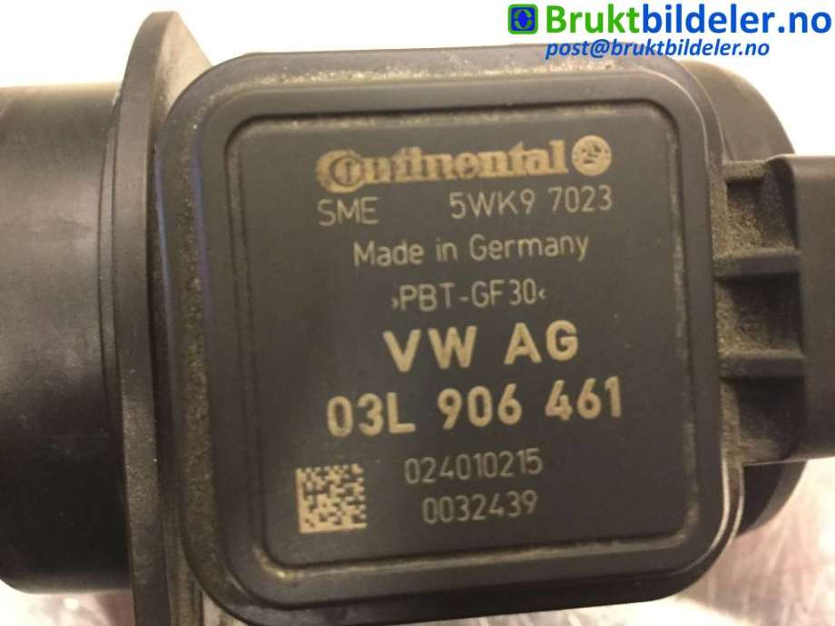Luftmengde/luftmassemåler til Škoda Fabia 2010-2014 (Type II, Fase 2)  (SKODA|03L 906 461|5WK97023|)