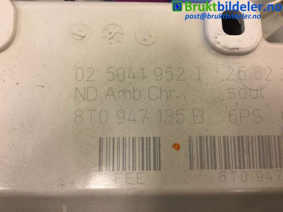 Taklyspanel til Audi A5 2007-2016 (Type I) (AUDI|8T0 947 135 B|)