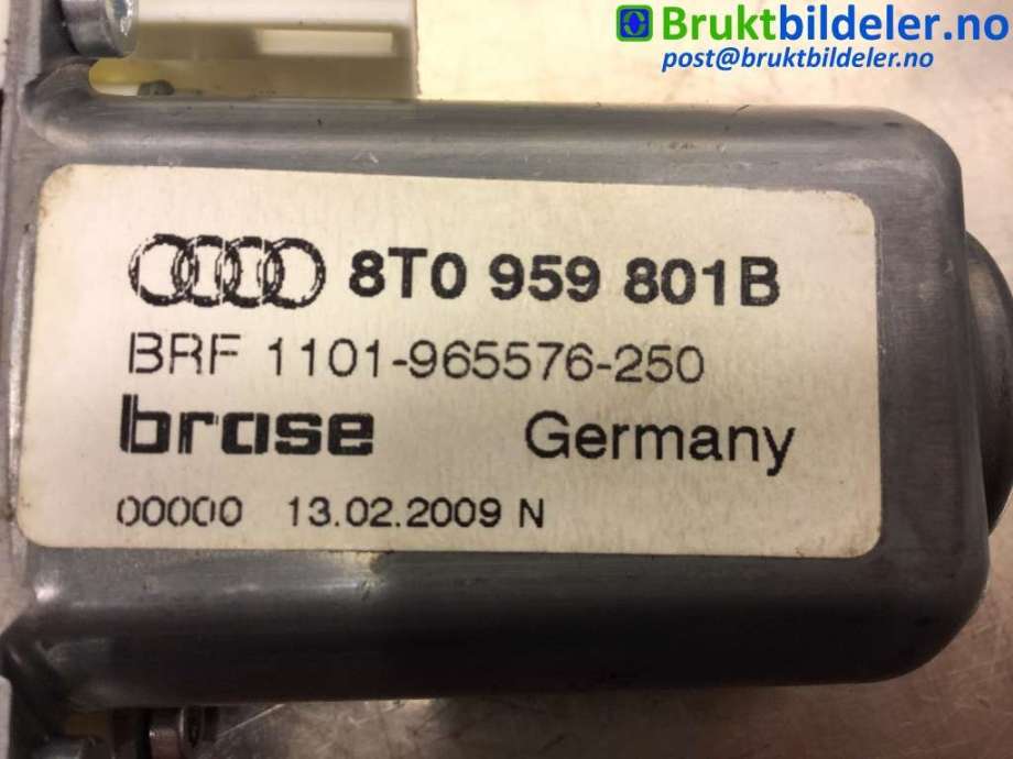 Ruteheis venstre foran til Audi A5 2007-2016 (Type I)  (AUDI|8T0 959 801 B|1101-965576-250|)