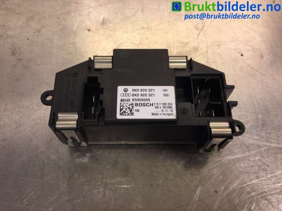 Varmeapparat motstand til Audi A5 2007-2016 (Type I) (AUDI|8K0 820 521|F 011 500 024|K5909005)