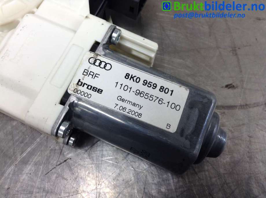 Ruteheis venstre foran til Audi A4 2007-2014 (Type IV) (B8) (B8) (AUDI|8K0 959 801|1101-965576-100|)