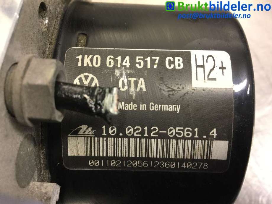 ABS sentral til VW Golf VI 2008-2012 (VOLKSWAGEN|1K0 907 379 AT|10.0212-0561.4|1K0 614 517 CB)