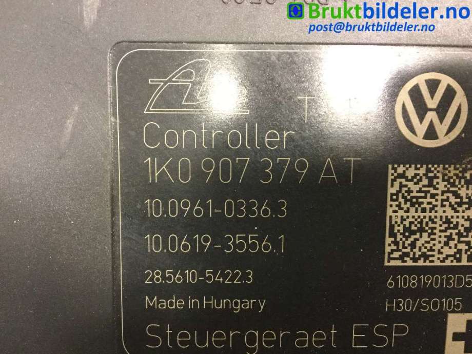 ABS sentral til VW Golf VI 2008-2012 (VOLKSWAGEN|1K0 907 379 AT|10.0212-0561.4|1K0 614 517 CB)