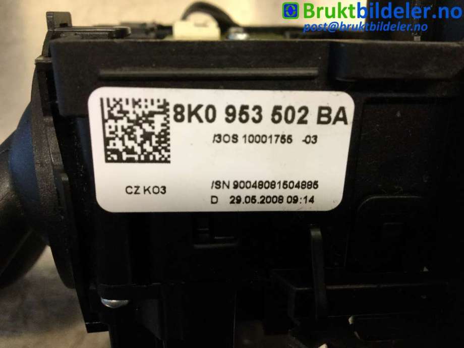 Bryter combi til Audi A4 2007-2014 (Type IV) (B8) (B8) (AUDI|8K0 953 502 BA|)