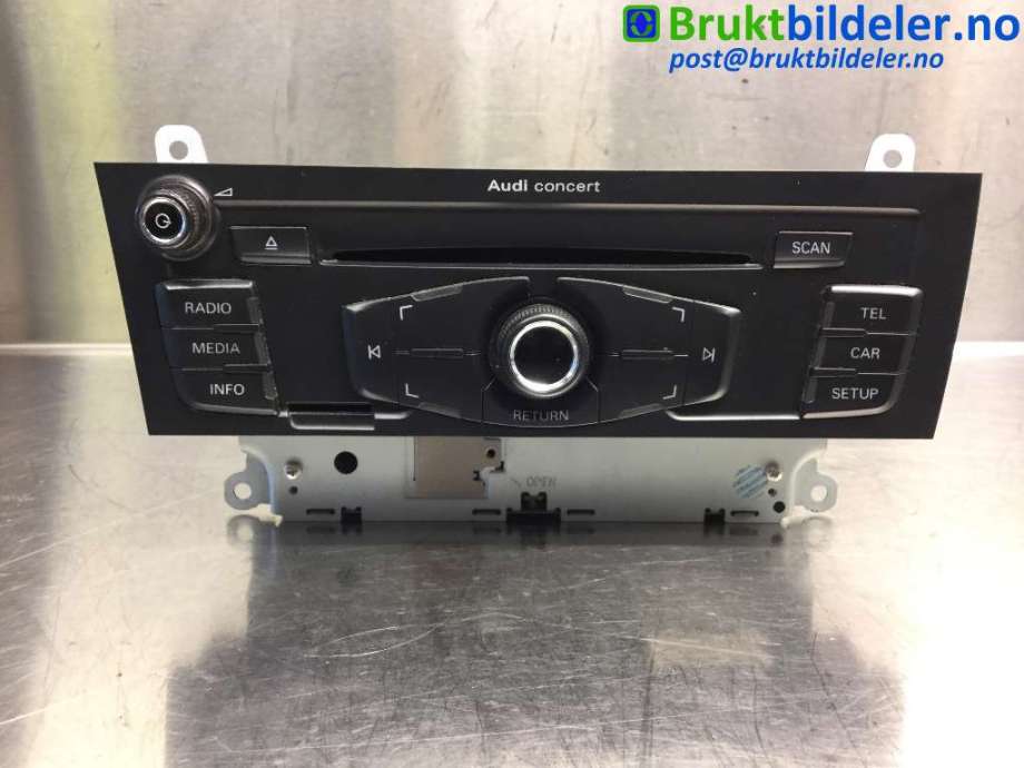 Bilstereo til Audi A4, 2007-2014 (Type IV) (B8) (B8) (AUDI|8T1 035 186 C)