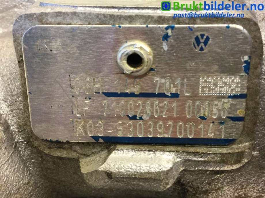 Turbo til Audi A4 2007-2014 (Type IV) (B8) (B8) (AUDI|06H 145 701 L|K03-53039700141|)