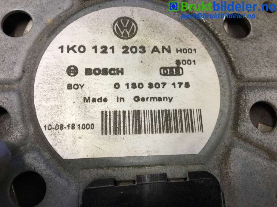 Kjølevifte til VW Golf VI 2008-2012  (VOLKSWAGEN|1K0 121 203 AN|1 137 328 616|0 130 307 175)