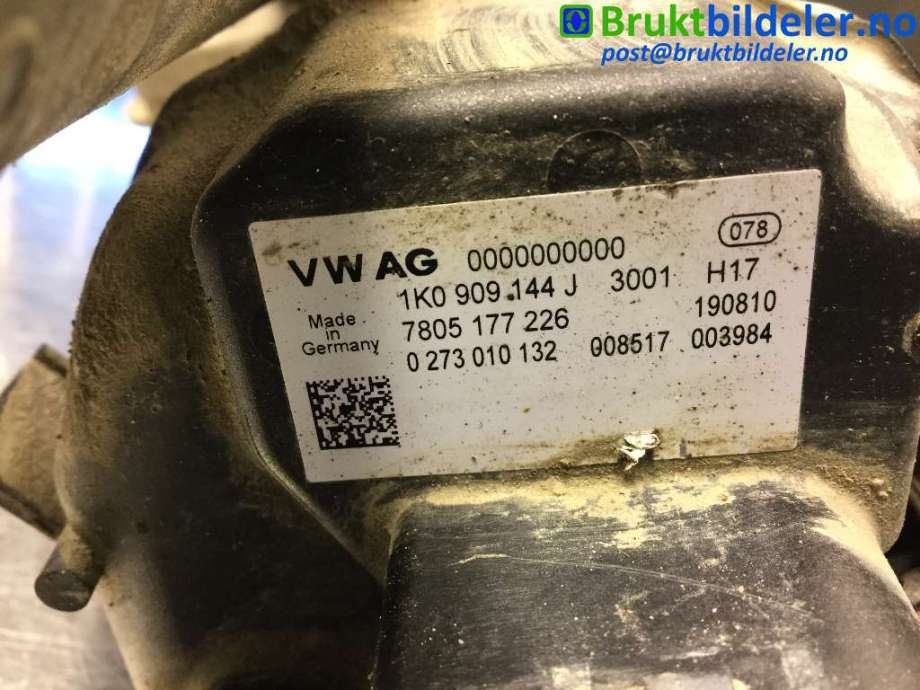 Tannstang elektrisk til VW Golf VI 2008-2012  (VOLKSWAGEN|1K1 423 051 ED||1K0 909 144 J)
