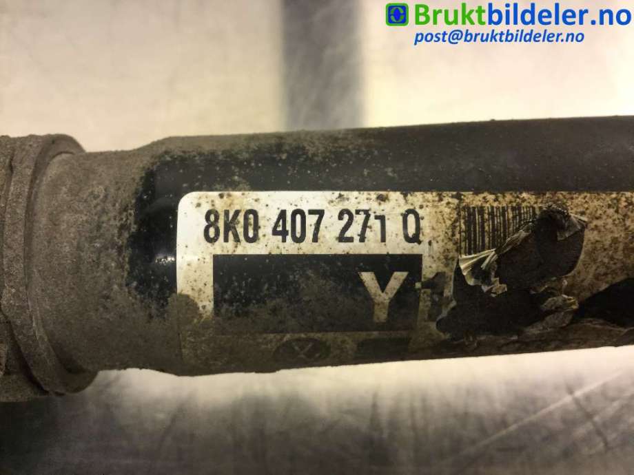 Drivaksel høyre foran til Audi A5 2007-2016 (Type I)  (AUDI|8K0 407 271 Q|)