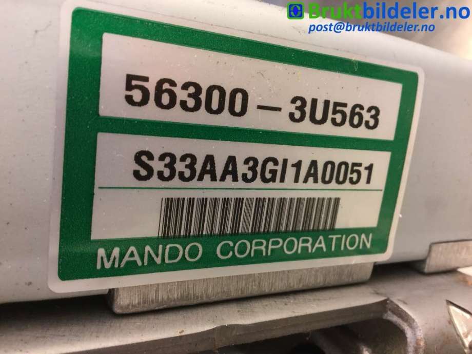 Rattaksel elektrisk servo til Kia Sportage 2010-2016 (Type III) (KIA|56345-3U511|56300-3U563|81900-3W700)