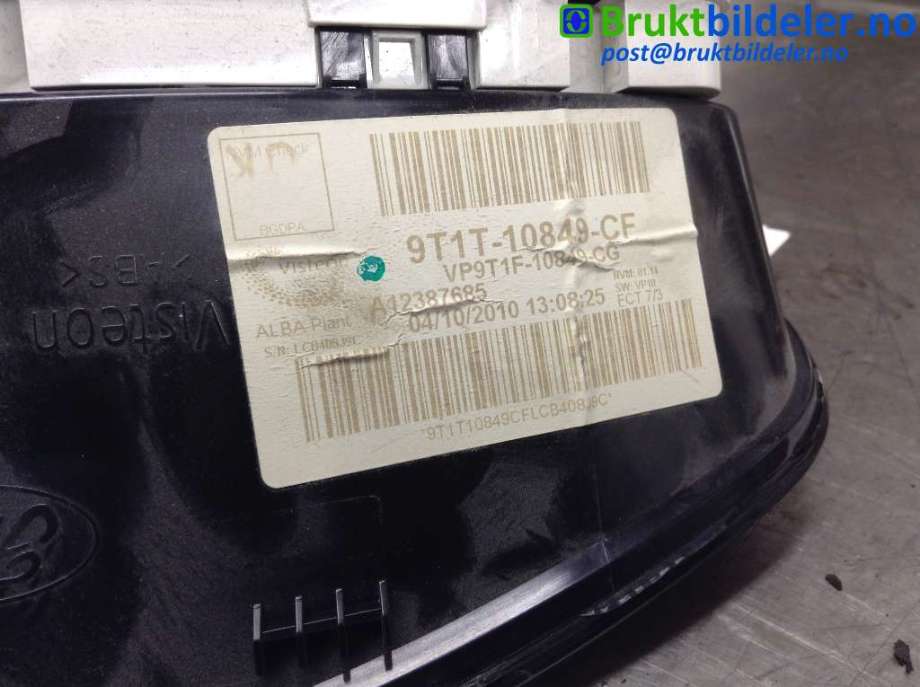 Instrumentpanel til Ford Transit Connect 2009-2013 (Type I, Fase 2) (FORD|9T1T-10849-CF|A12387685|)