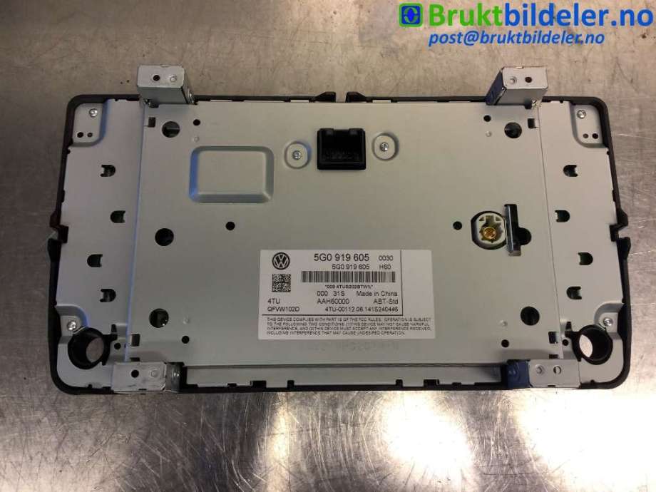 Bilstereo til VW Golf Sportsvan 2014-2018  (VOLKSWAGEN|5G0 919 605|)