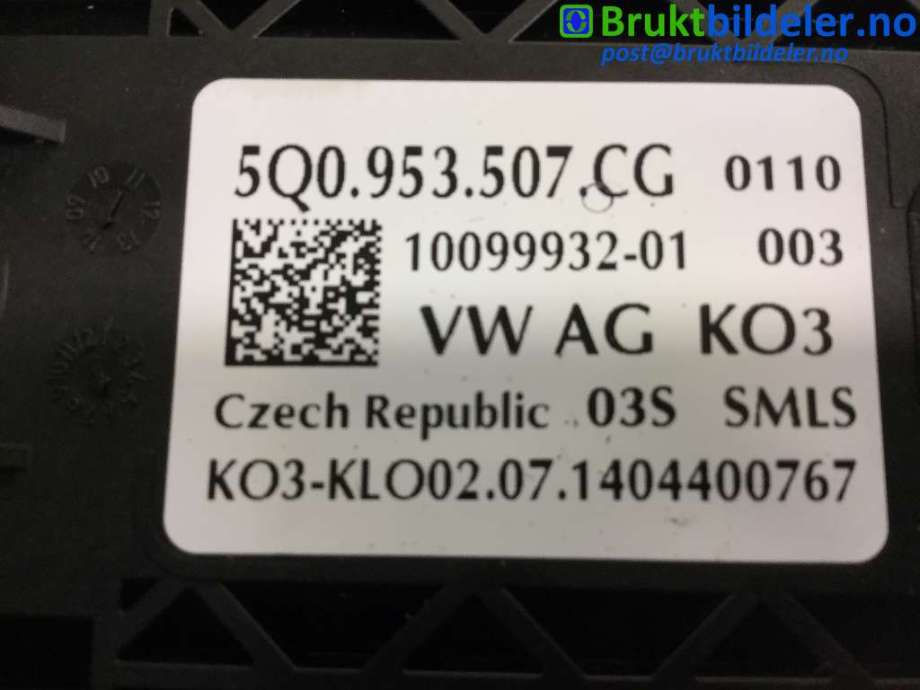 Bryter combi til VW Golf Sportsvan 2014-2018  (VOLKSWAGEN|5Q0 953 507 CG|)