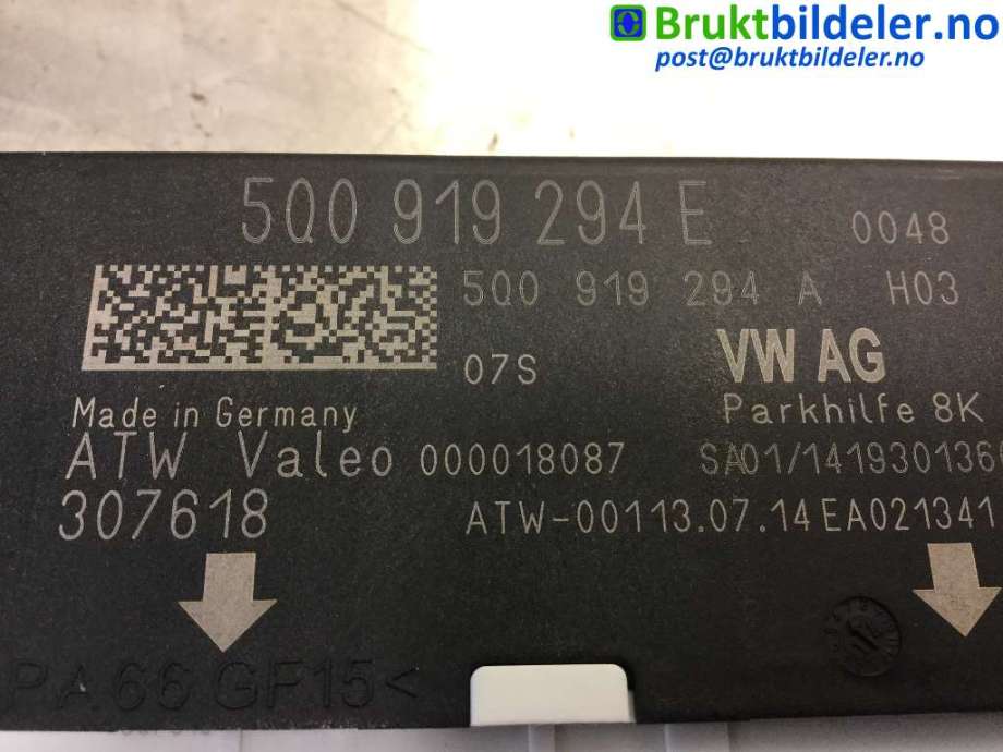 Styreenhet parkering til VW Golf Sportsvan 2014-2018 (VOLKSWAGEN|5Q0 919 294 E|)