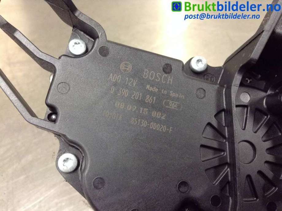 Viskermotor bakrute til Toyota Yaris 2009-2011 (Type II, Fase 2) (TOYOTA|85130-0D020-F|0 390 201 861|)
