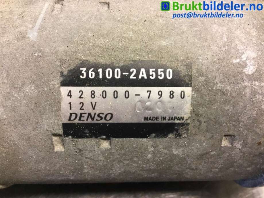 Starter diesel til Kia Carens 2013-2018 Type III  (KIA|36100-2A550|428000-7980|)