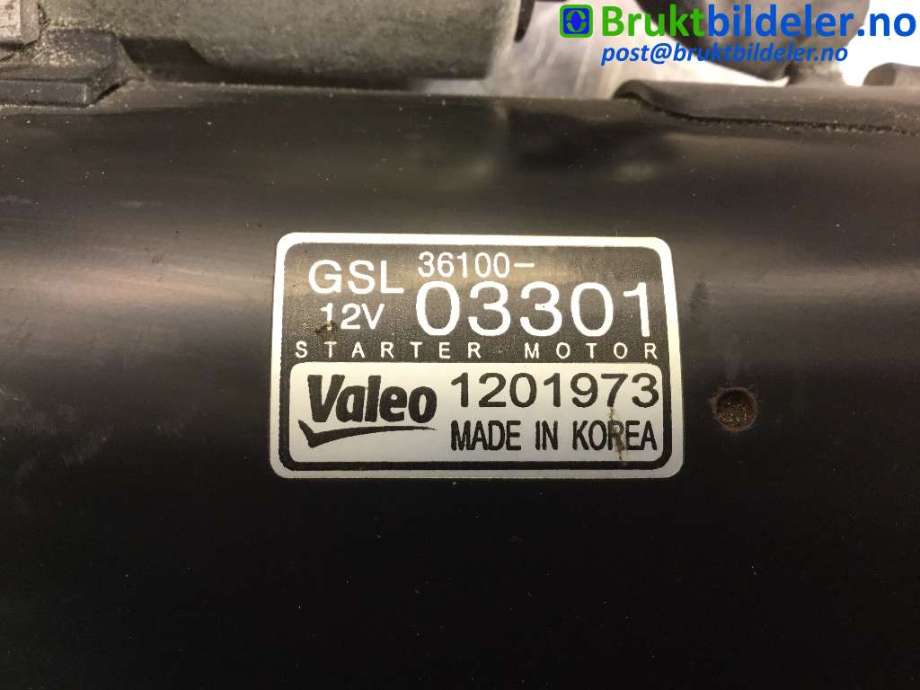 Starter til Kia Picanto 2011-2017 (Type II)  (KIA|36100-03301|1201973|)