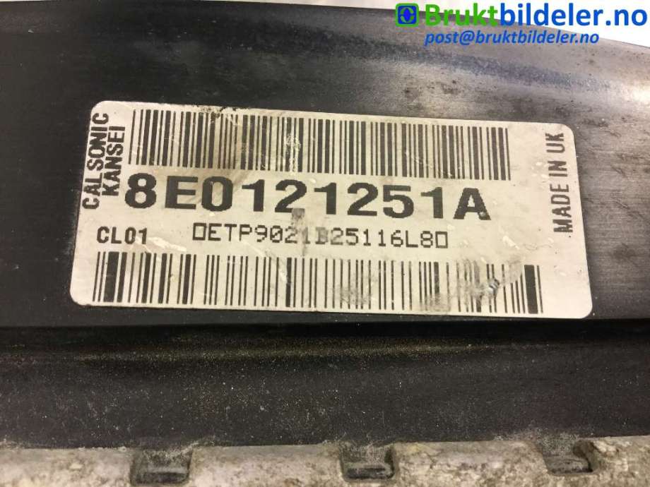 Radiator (manuell gir) til Audi A4 2004-2008 (Type III) (B7) (B7) (AUDI|8E0121251A|)
