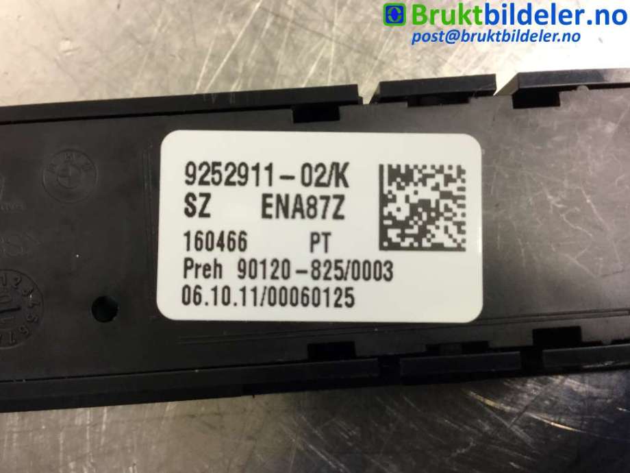 Bryter Antispinn til BMW 1-Serie 2011-2015 (Fase 1) (F20/F21) (F20/F21) (BMW|9 252 911|)