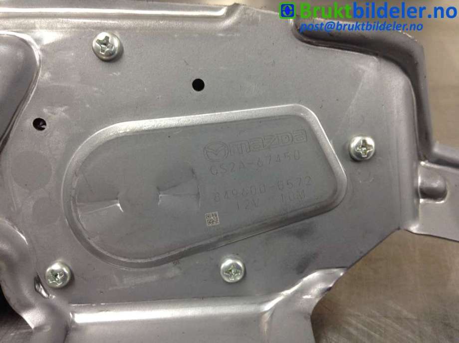 Viskermotor bakrute til Mazda 6 2010-2013 (Type II, Fase 2)  (MAZDA|G2SA-67450|849600-0572|)